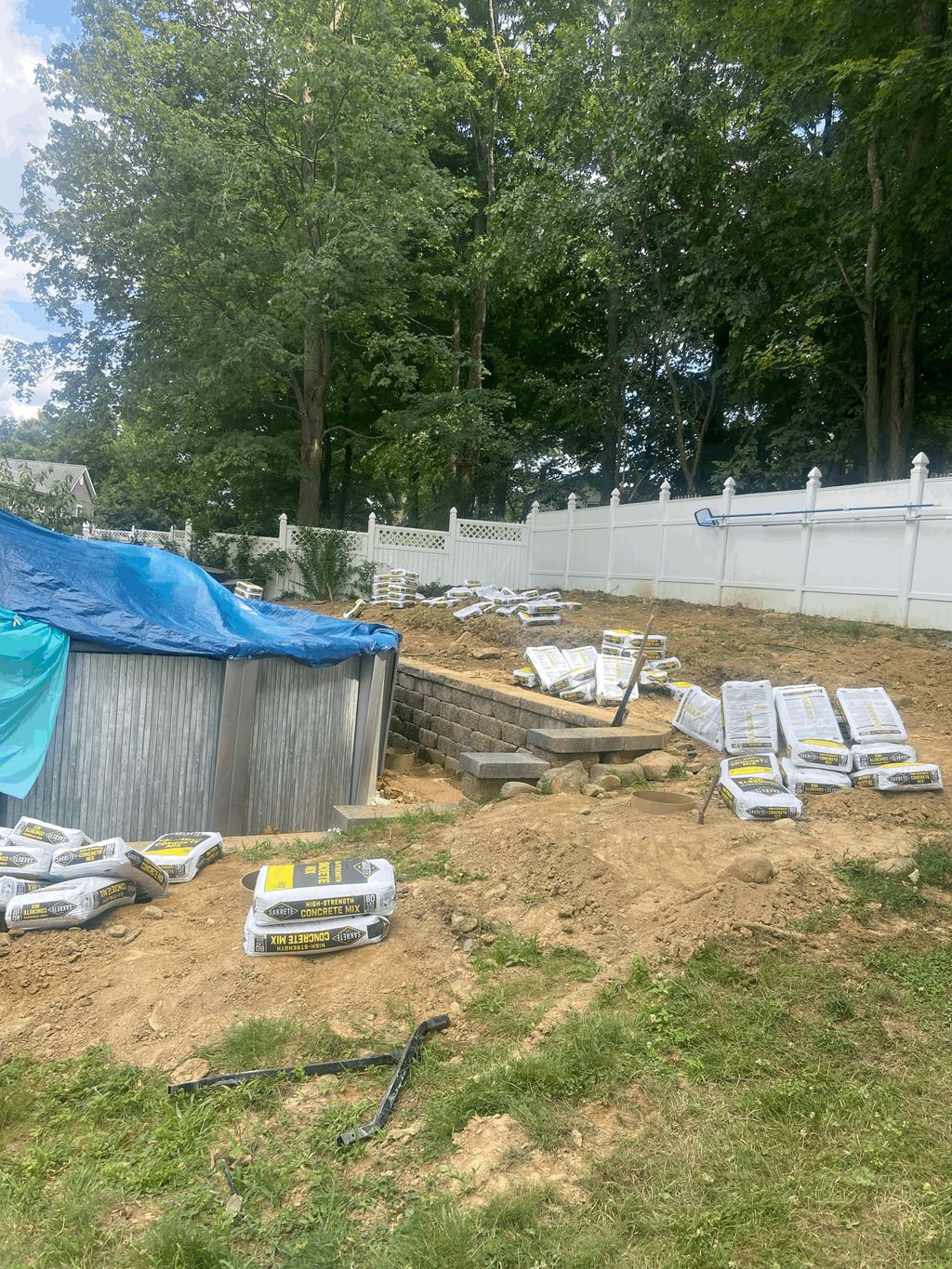 before pool deck