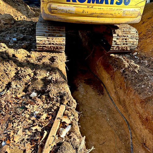 Water main install.
