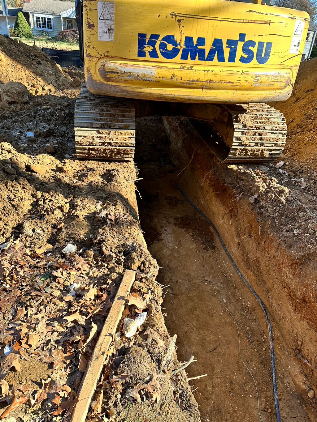 Water main install.