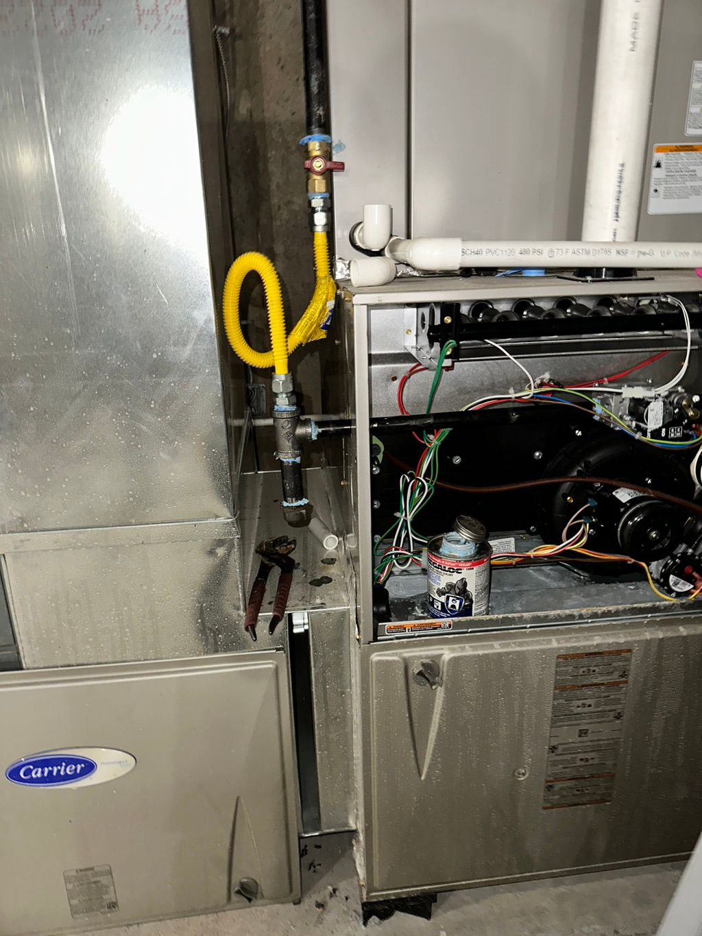 Furnace install.