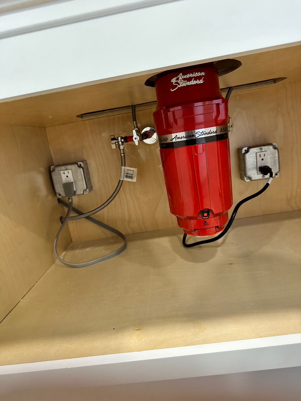 Garbage disposal install.