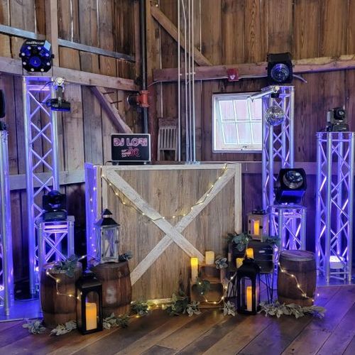 Premium wedding packages available: Vintage barn-s