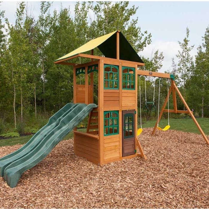 KidKraft Treasure Cove Wooden Swingset