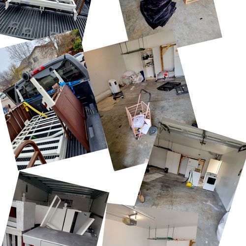 hospital bed removal & garage cleanout