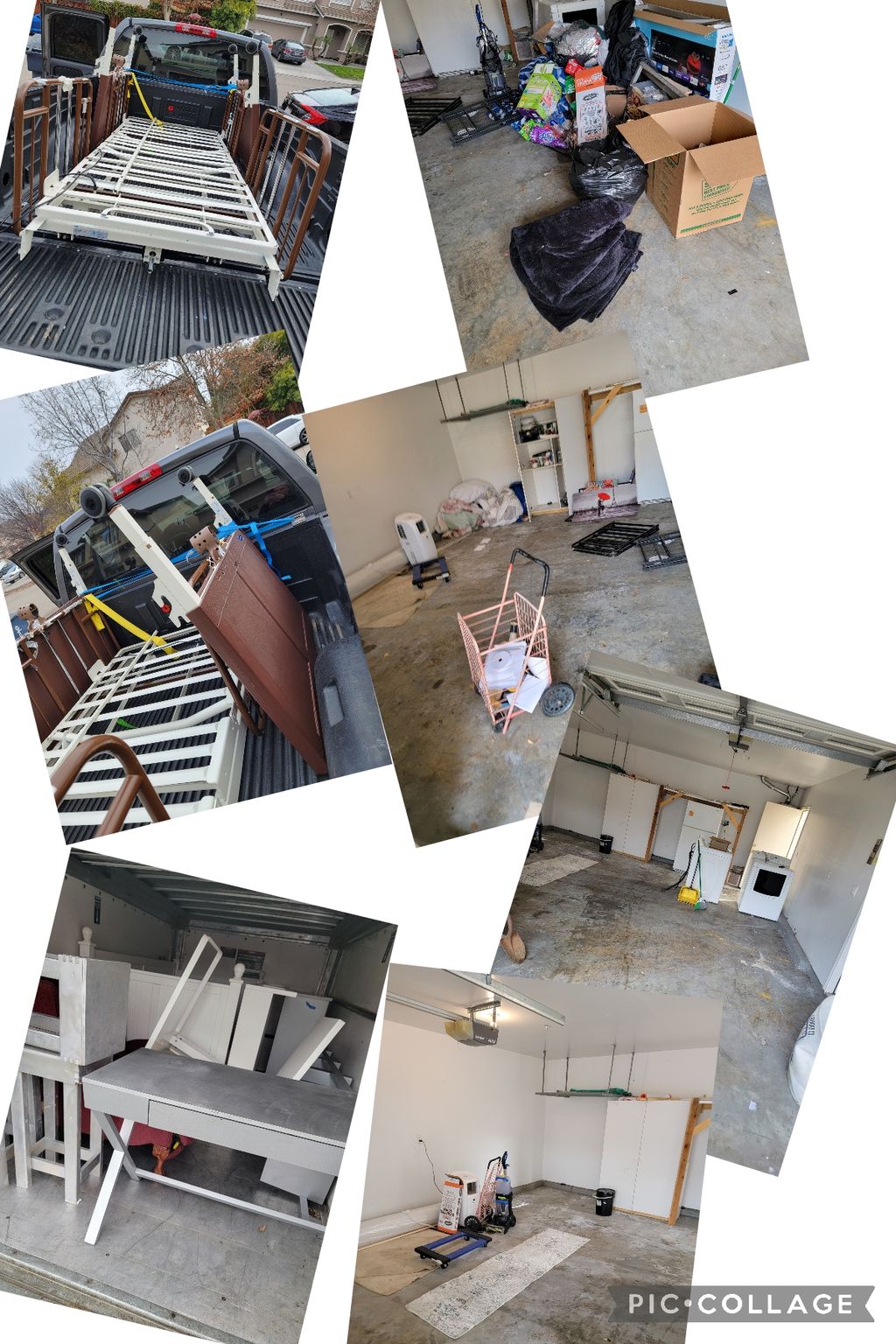 hospital bed removal & garage cleanout