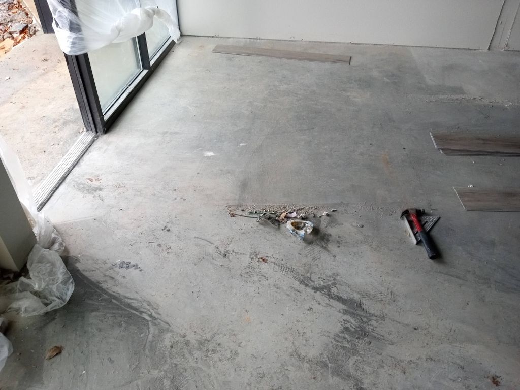 concrete floors in commercial building prior to la