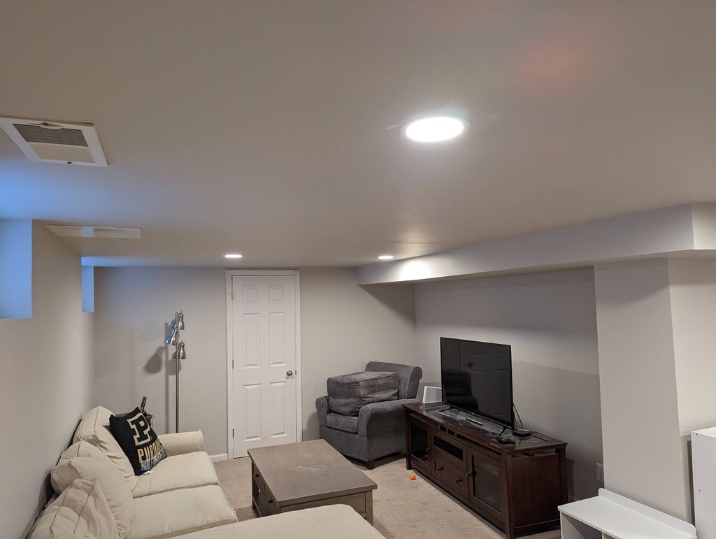basement ceiling and soffit build