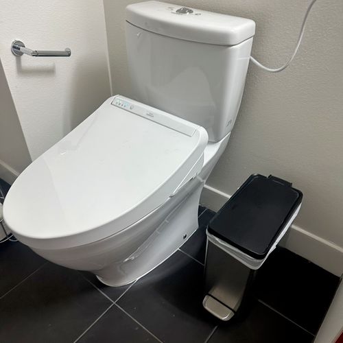 Art installed a bidet on my Toto toilet which requ