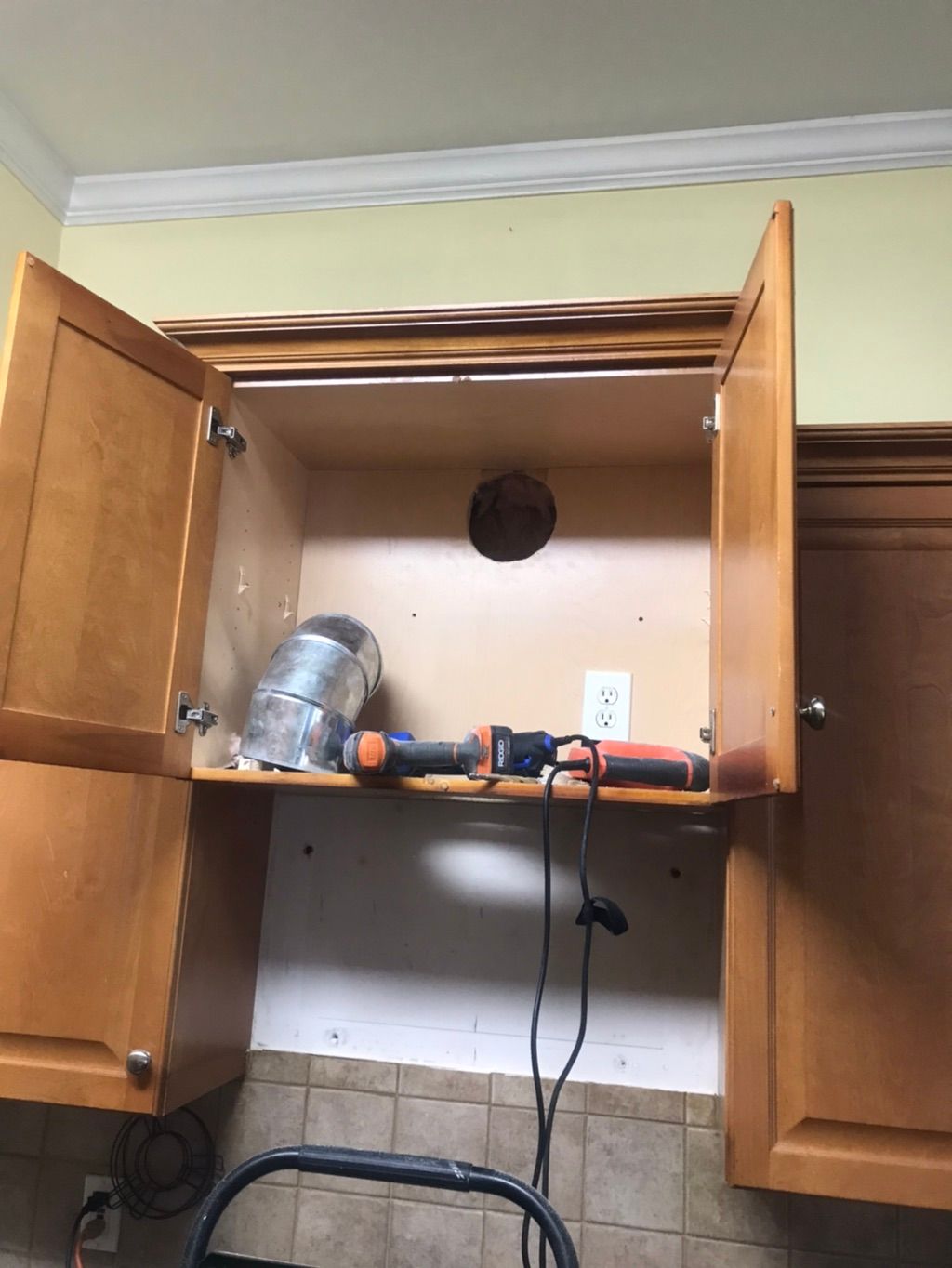 Installing new range hood and venting outside 