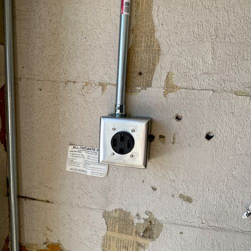We needed a separate EV plug point in the garage. 
