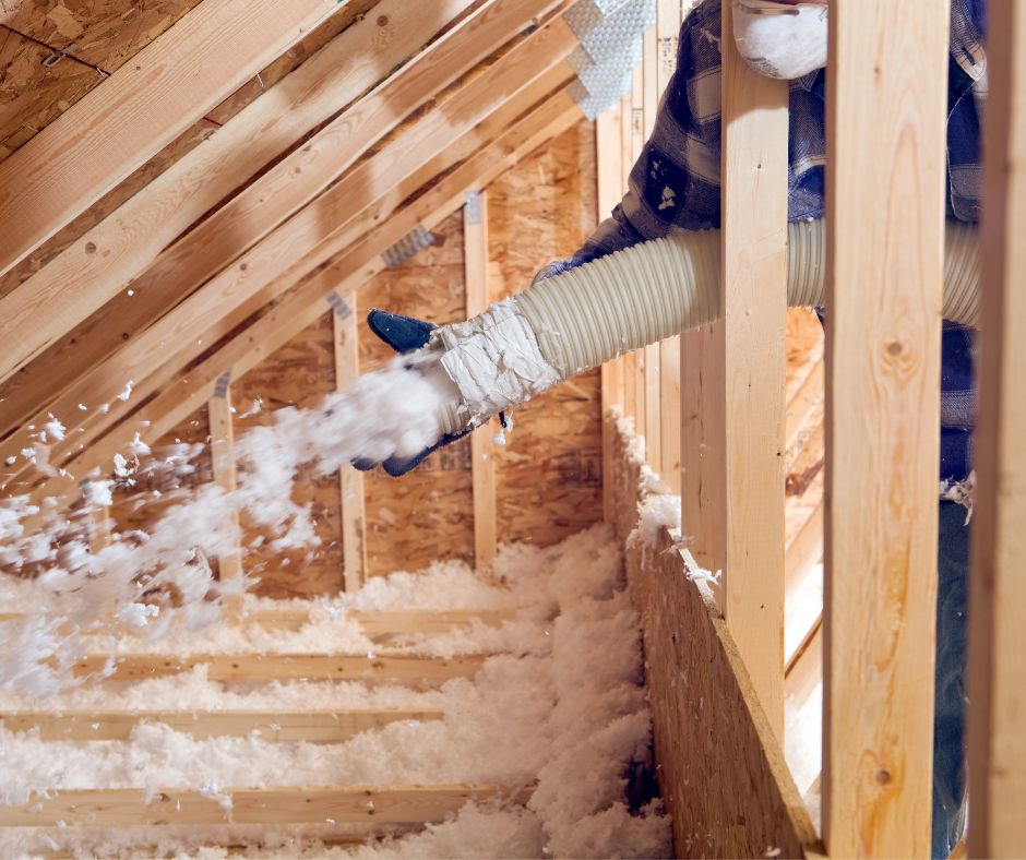 Green Smart Insulation tech blowing in cellulose i