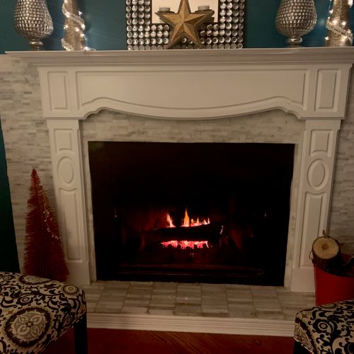 fireplace mantel installation