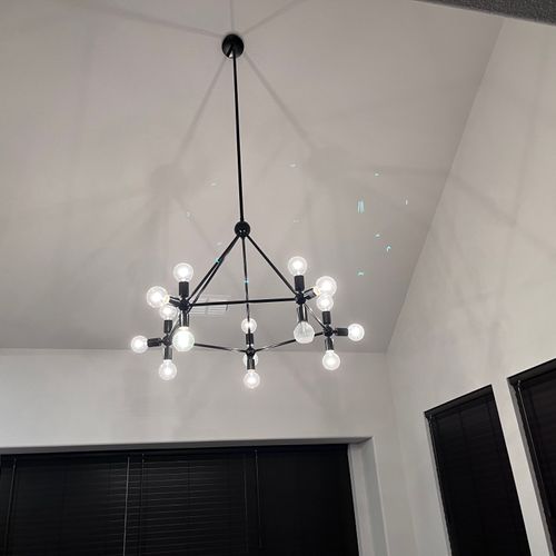 16 foot angled ceiling light Install