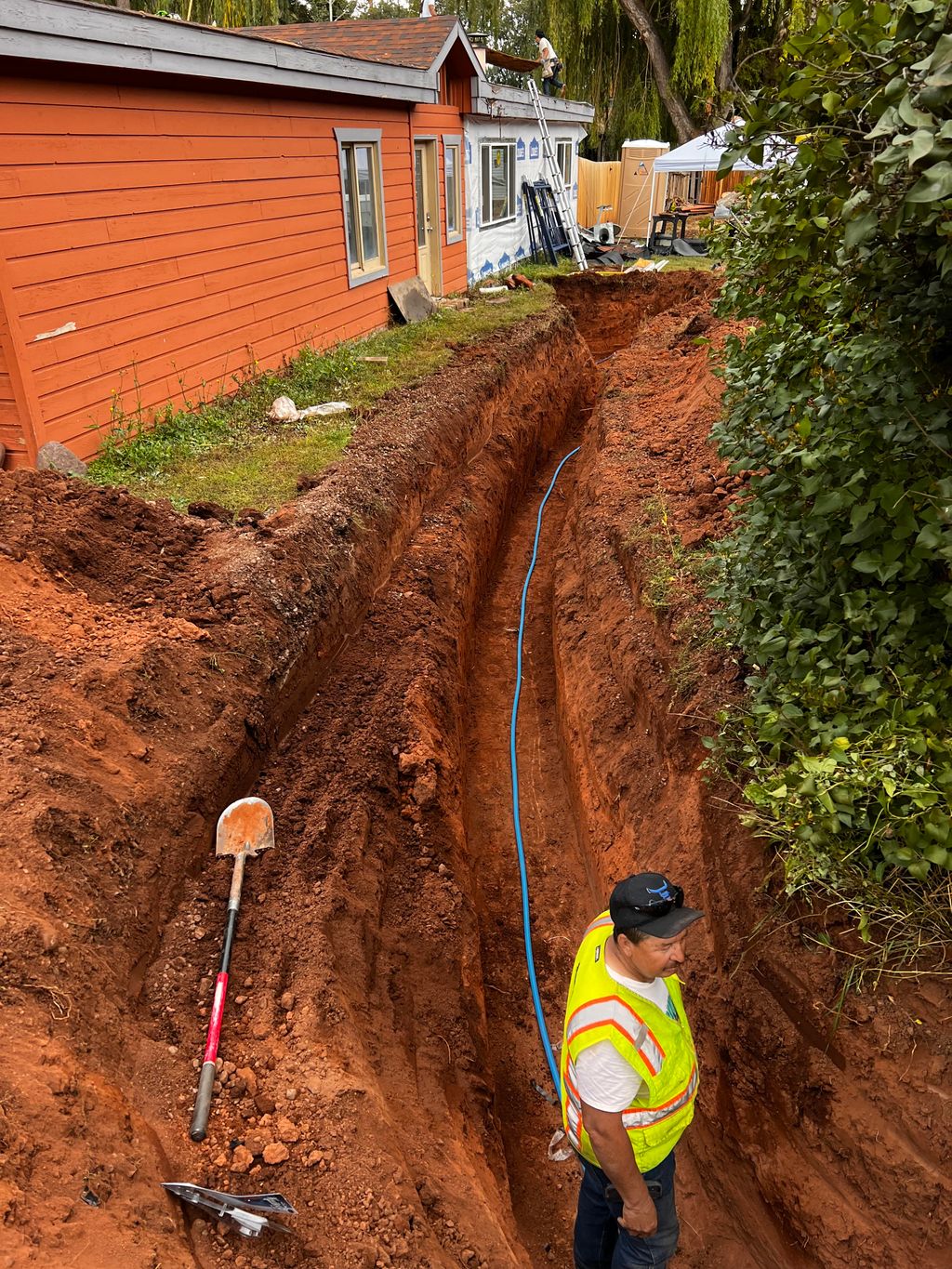 water line install