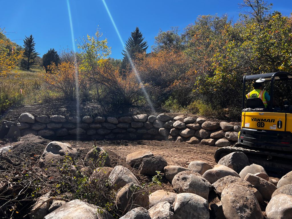 building retaining wall