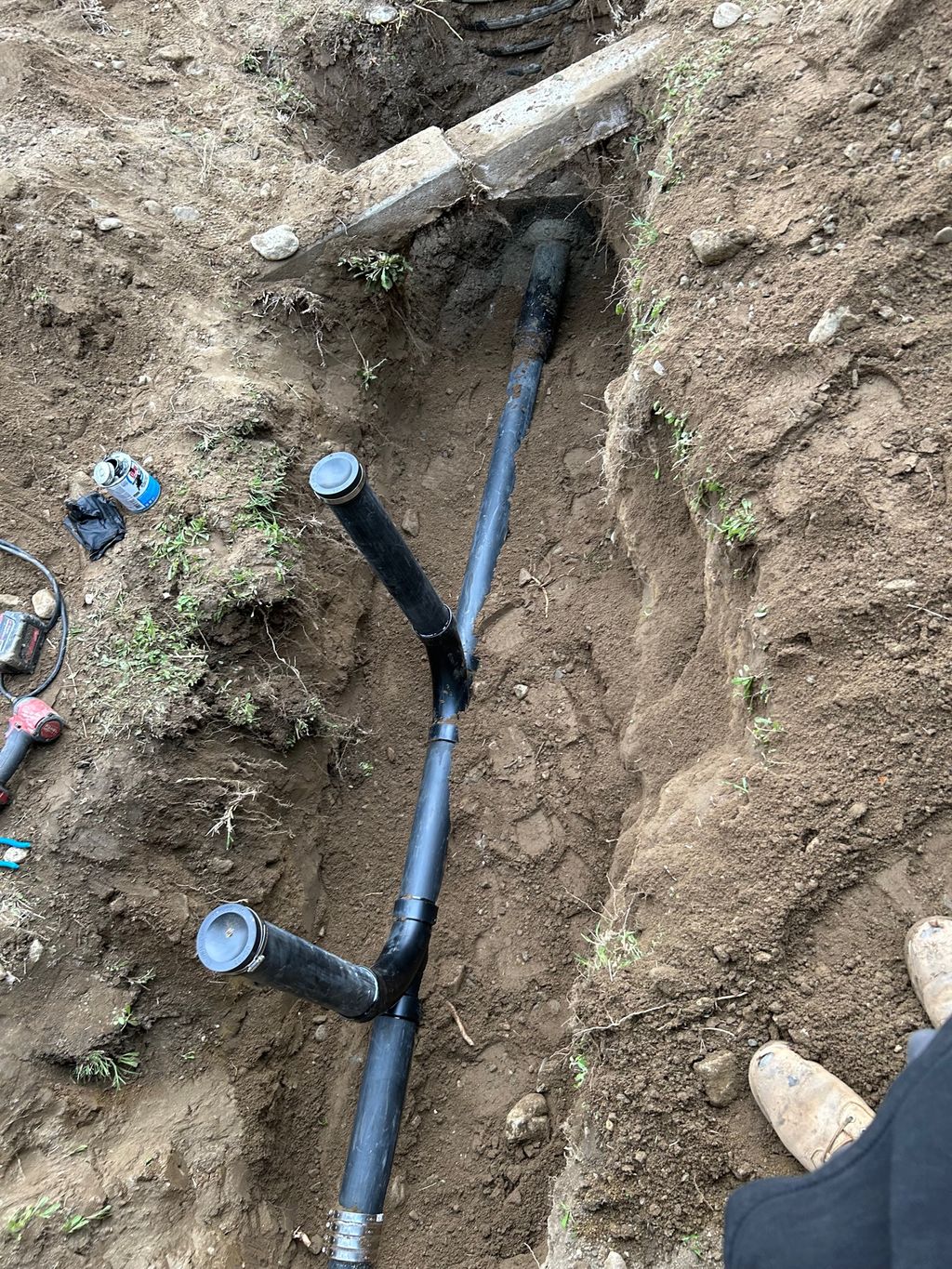 2 way cleanout install