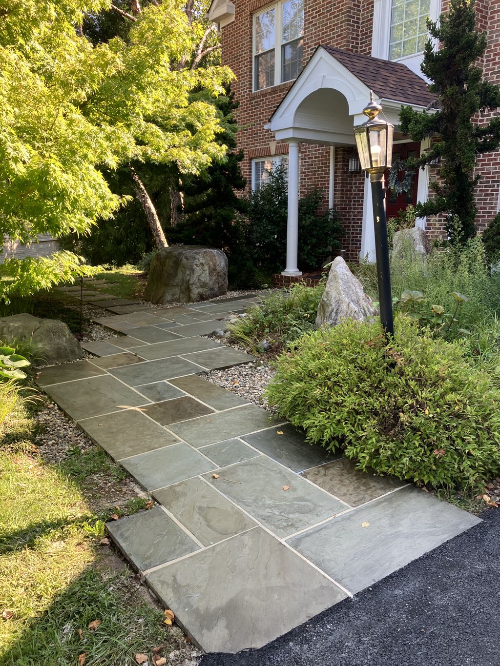 SlateWalkway Repair and Clear Coat 
