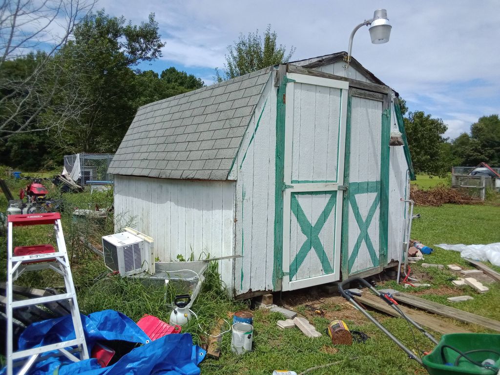 old shed before