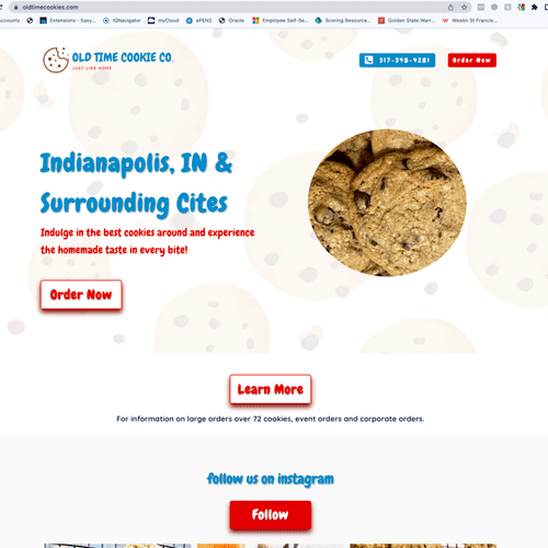 Local Cookie Company Logo & Website Design