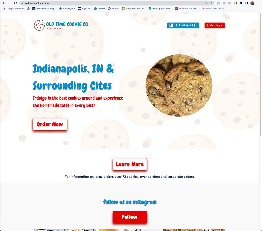 Local Cookie Company Logo & Website Design