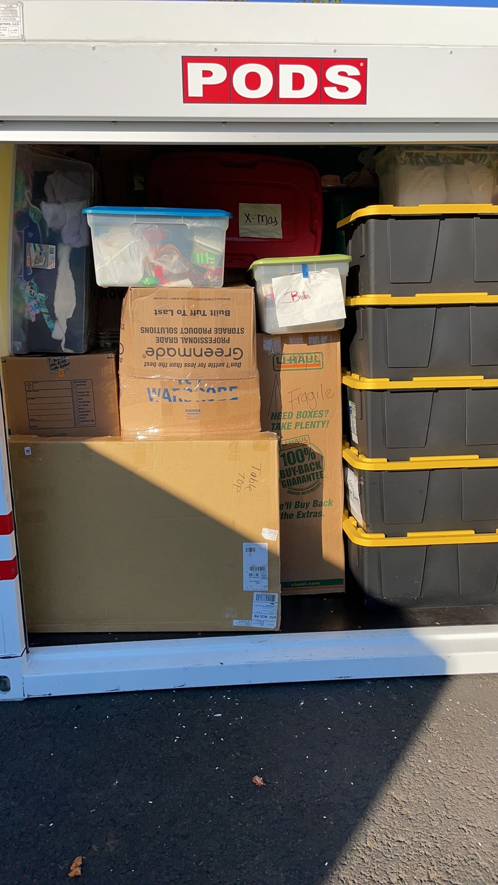 Properly packed pod