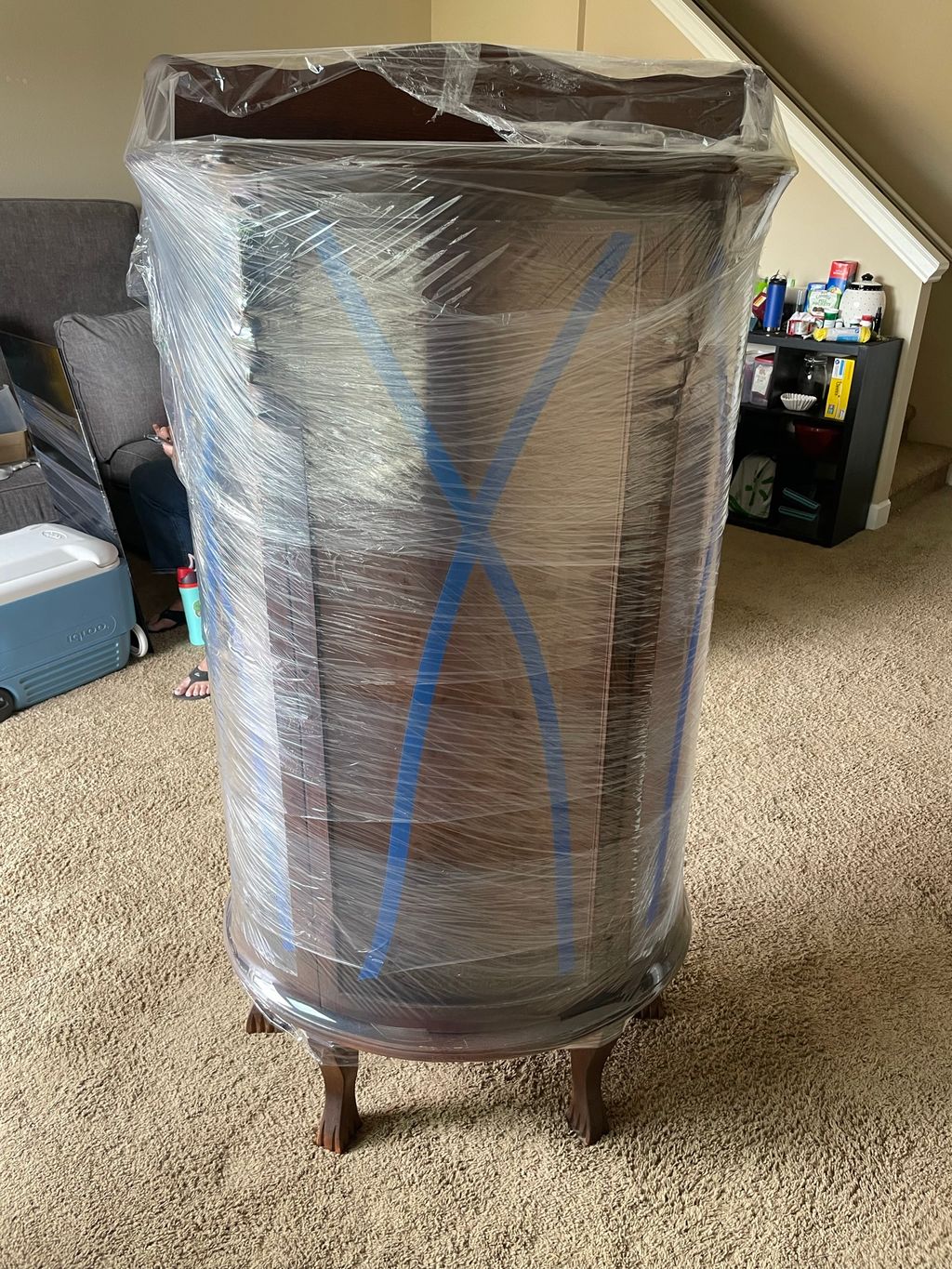 Wrapped curio for additional protection 