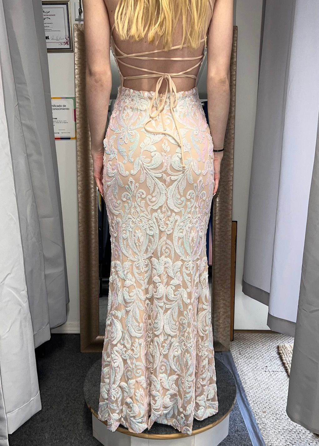 Altered prom dress (back)