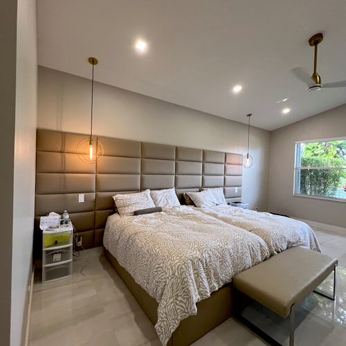 Fan and recessed lights 