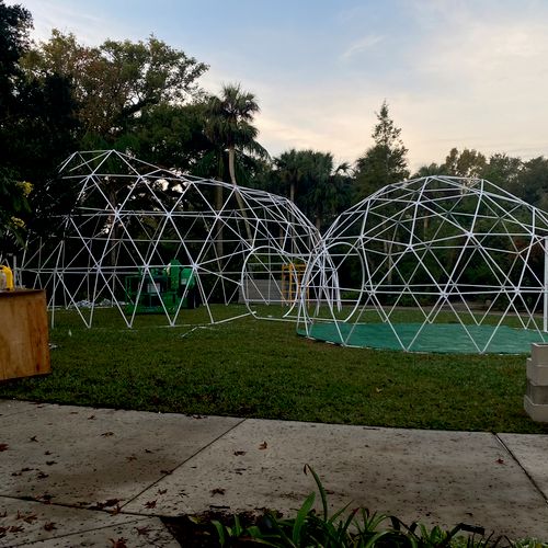 Geodesic Dome construction - Lue Gardens