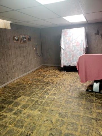 Asbestos floor tile removed