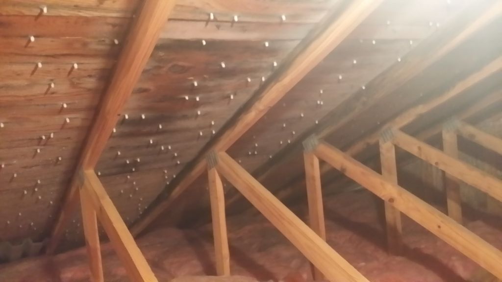 Frost in attic causing mold