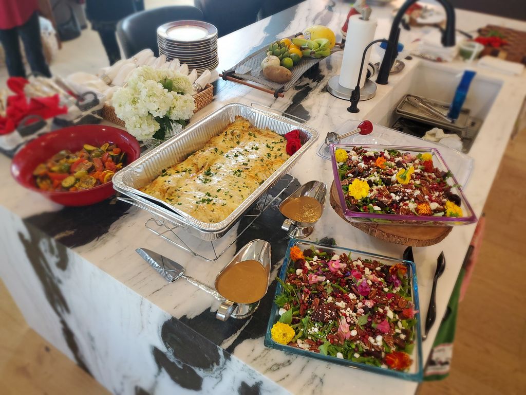 French Ladies Luncheon-Crepes, Grilled Veggies, Fr