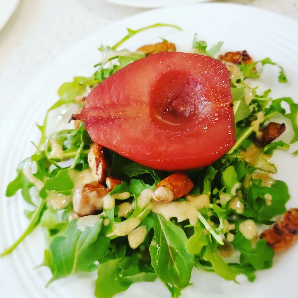 Poached Pear Salad