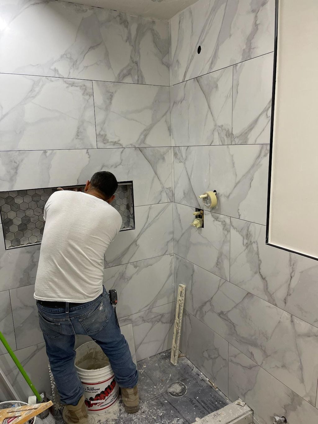 Bath room remodel in process