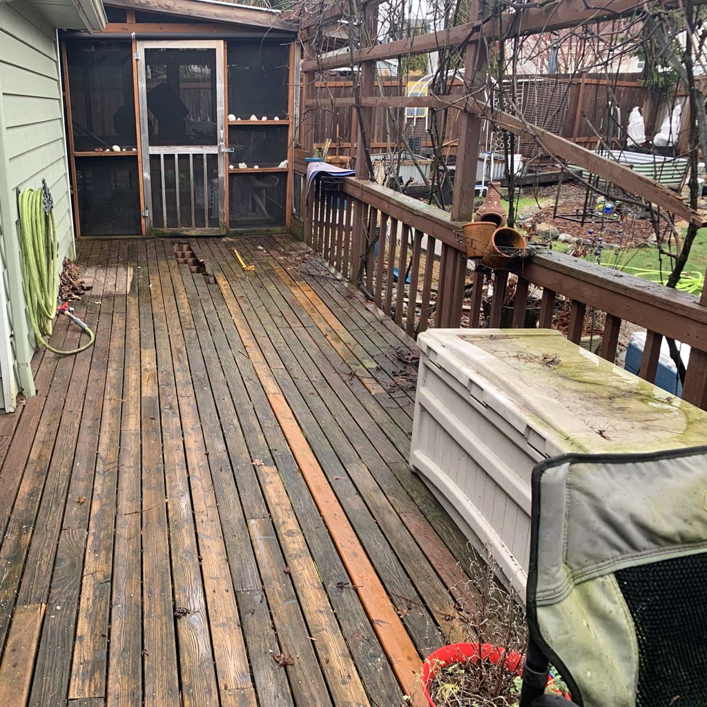 Deck Staining and Sealing project from 2023