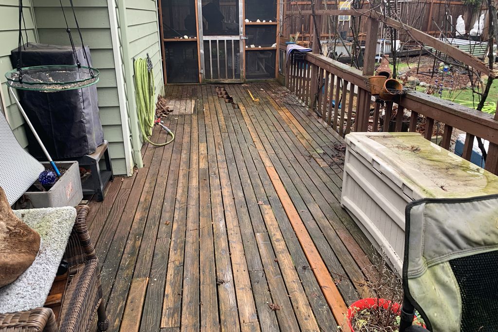 Deck Staining and Sealing project from 2023