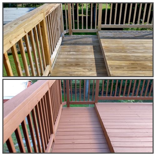 Deck Restauration/ stain and sealer