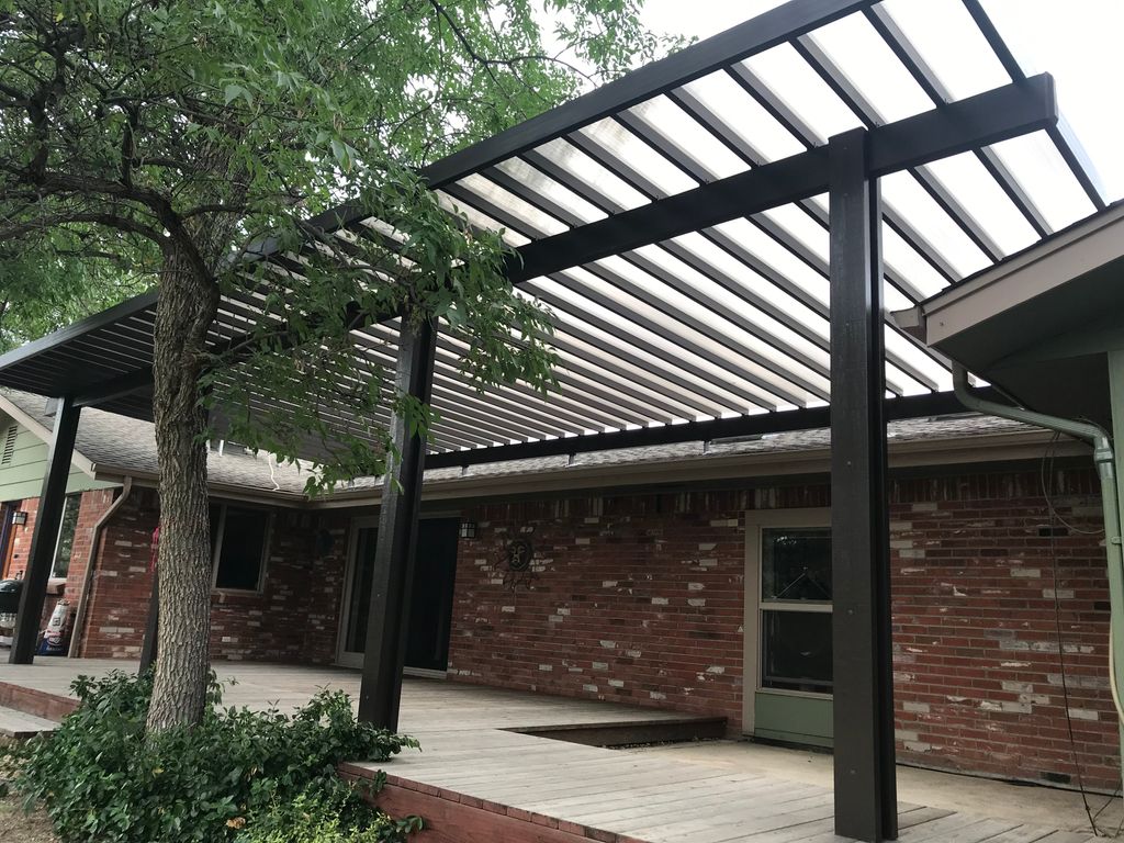 Polycarbonate Patio Cover over Aluminum Framing - 