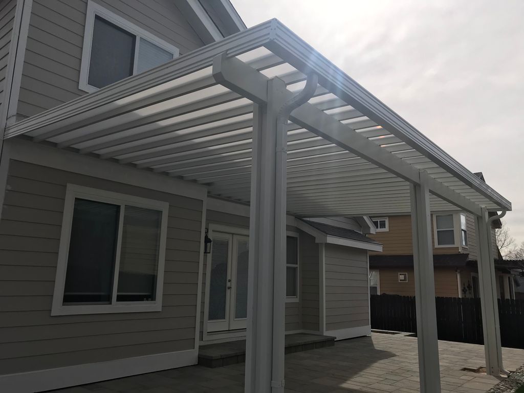 Polycarbonate Patio Cover with Aluminum Frame