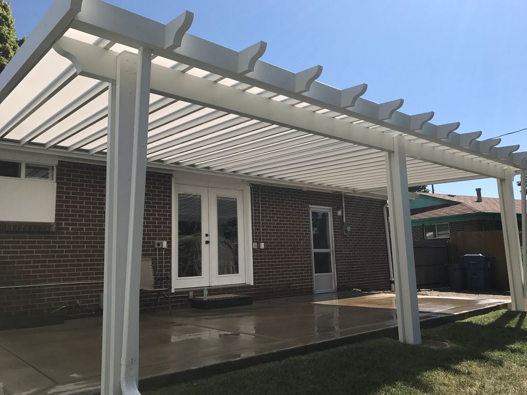 Polycarbonate Panel Patio Cover over Aluminum Fram