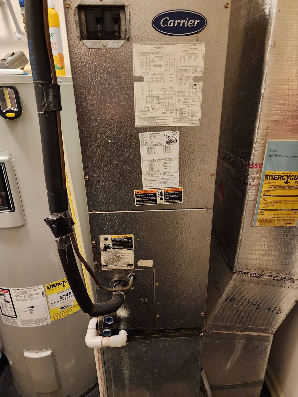 repaired 20 kw heat strips.