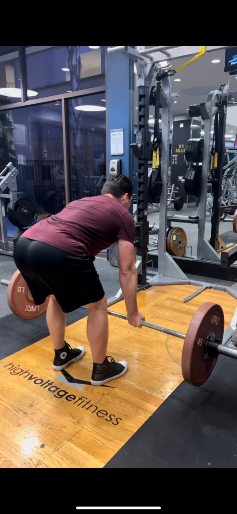 Bent over rows 