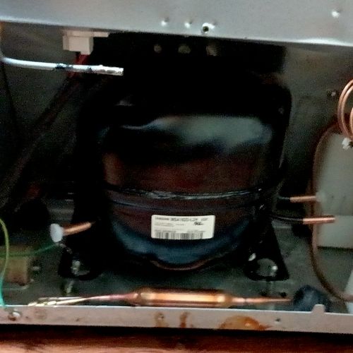 be off of refrigerator compressor replacement at a