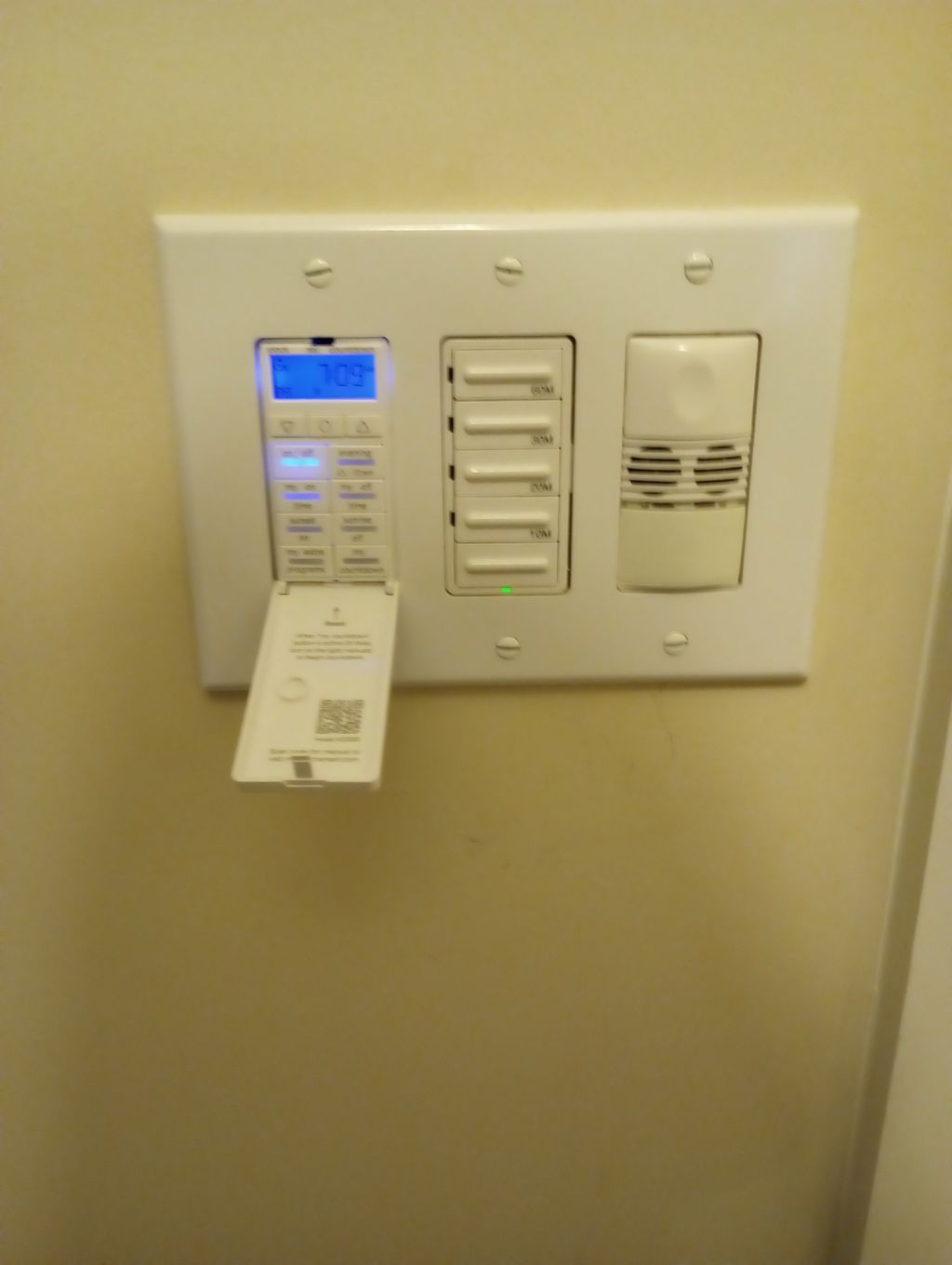Timer Switch Installed in Old Switch plates