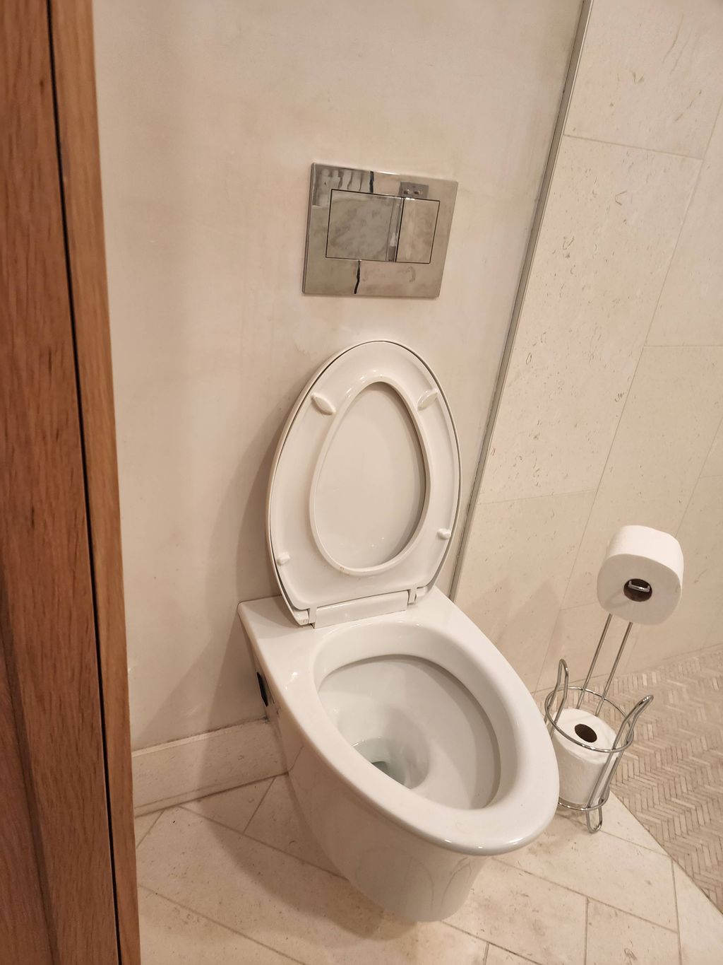 installed toilet 
