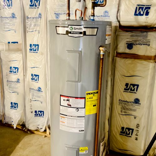 Electric Water Heater Install
