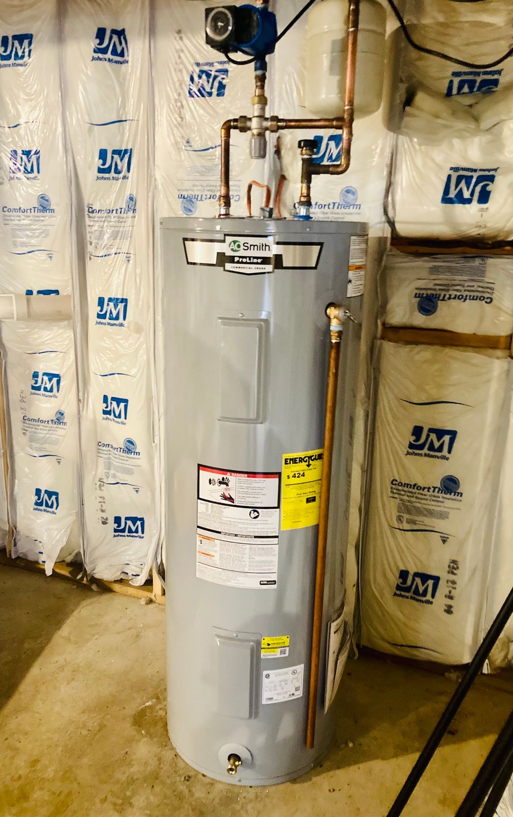 Electric Water Heater Install