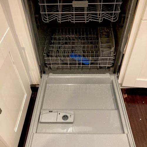 Andy installed a new dishwasher for me the same da