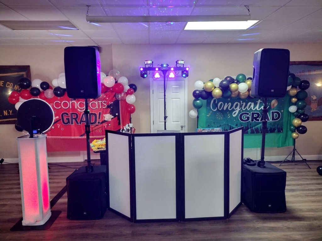 Our Equipment setup for a Graduation