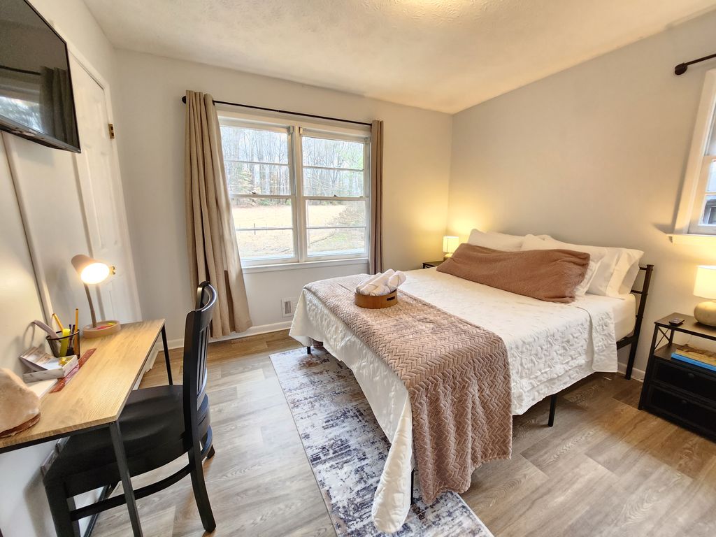 The finishing results of the second bedroom.